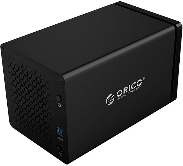 Externý box ORICO NS400RU3-EU-BK-BP RAID Bočný pohľad