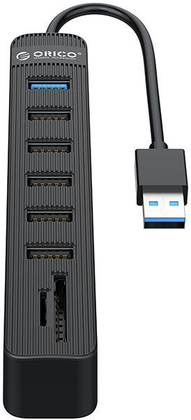USB Hub ORICO TWU32-6AST + SD 15cm černý Screen