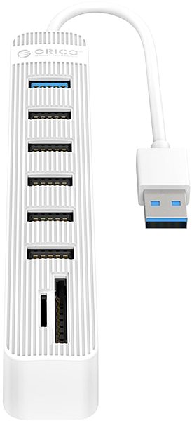 USB Hub ORICO TWU32-6AST + SD 15cm bílý Screen
