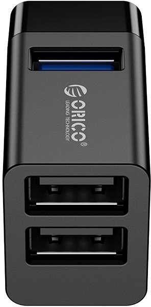 USB Hub ORICO 3 IN 1 MINI USB HUB fekete Csatlakozási lehetőségek (portok)