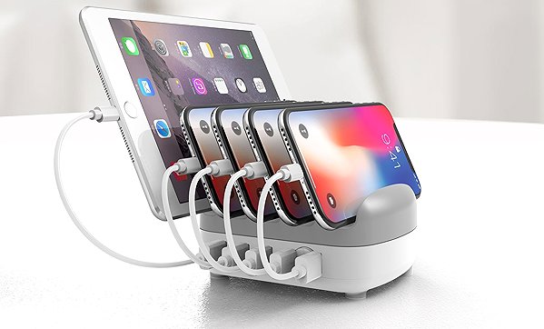 Wall Charger ORICO Charger Station 220V - 5 x USB 40W White ...