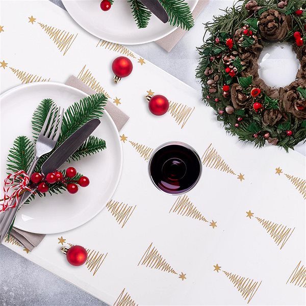 ORION Cotton TREE Table Runner 130 × 32cm.