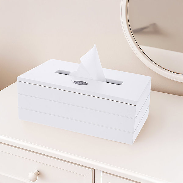 Taschentuchbox ORION Box für Papiertaschentücher weiß Holz ...