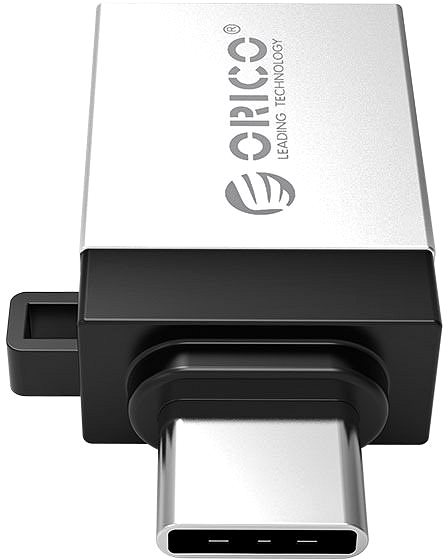Adapter ORICO Type-C (USB-C) to USB-A OTG Adapter Silver Screen