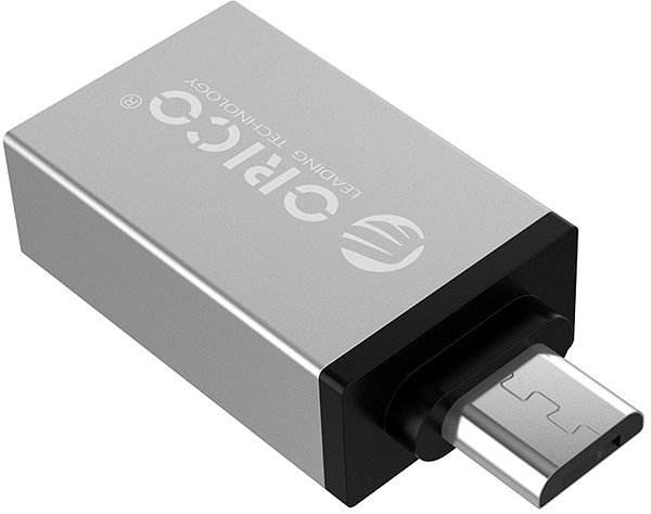 Átalakító ORICO Micro USB to USB-A OTG Adapter Silver Csatlakozási lehetőségek (portok)