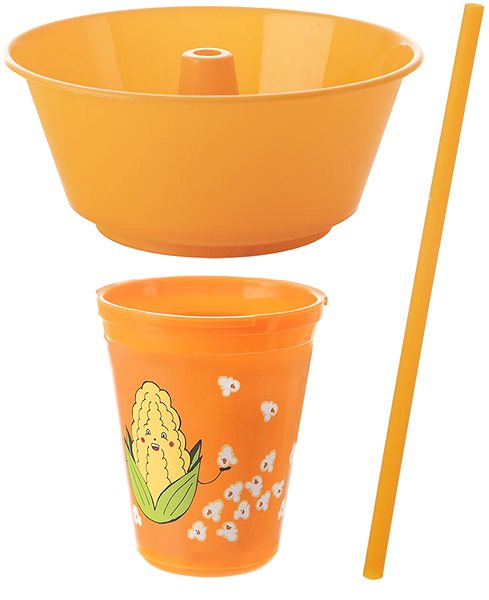 Children's dining set ORION Cup with bowl Snack corn + straw 0,55 l UH .