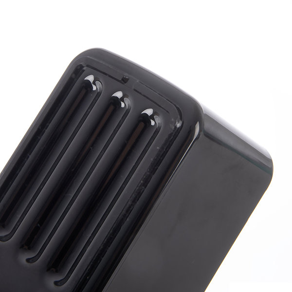 Seifenspender ORION BLACK Wooden Spender für Spülmittel mit Organizer 0,38 l schwarz Kunststoff ...