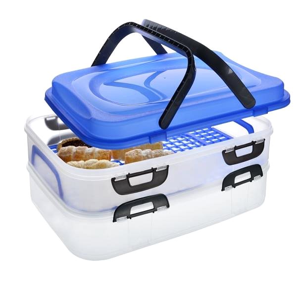 Lunchbox ORION Box UH Picknick 2 Etagen mit Griffen Mix ...