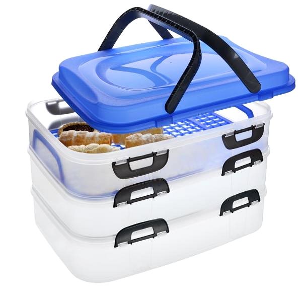 Lunchbox ORION Box UH Picknick 3 Etagen mit Griffen Mix ...