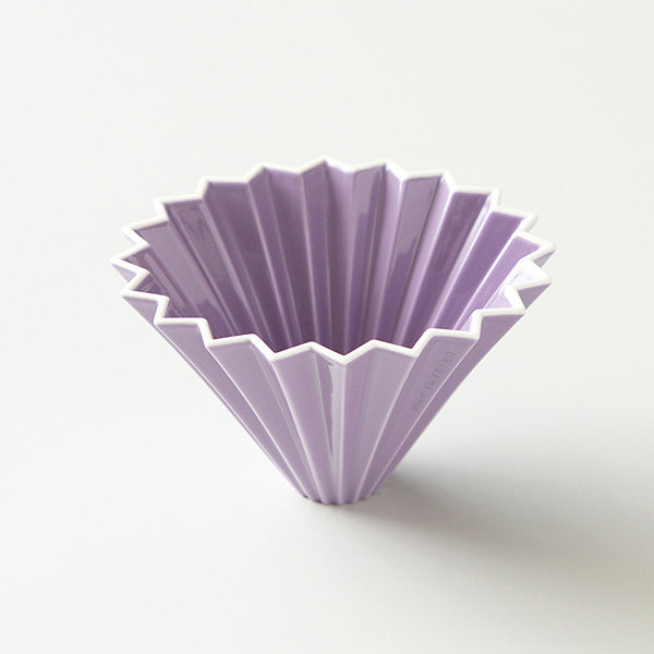 Origami Dripper ceramic M purple.