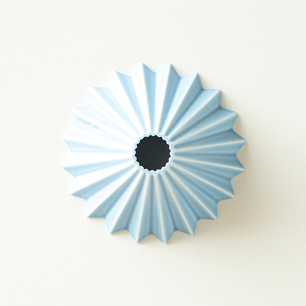 Origami Dripper ceramic S matt blue.