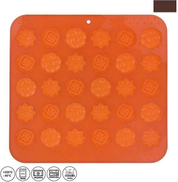 Baking Mould ORION FLOWERS Silicone Mould for chocolate 30 Orange ...