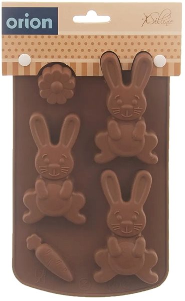 Baking Mould ORION Silicone HARE Form, BROWN ...