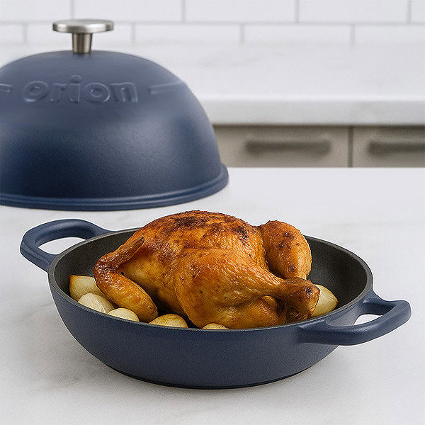 Baking Mould ORION Cast iron mould SMALT uni + lid diameter 26 cm, height 18 cm ...