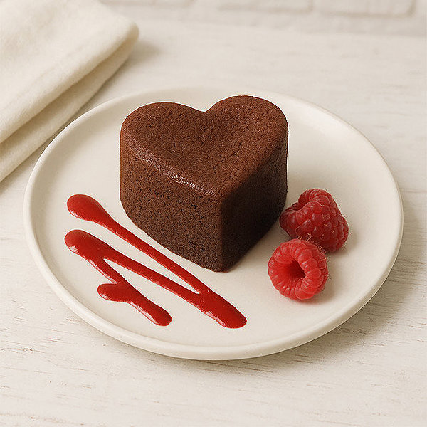 Baking Mould ORION Mould HEART 6 brown silicone Lifestyle