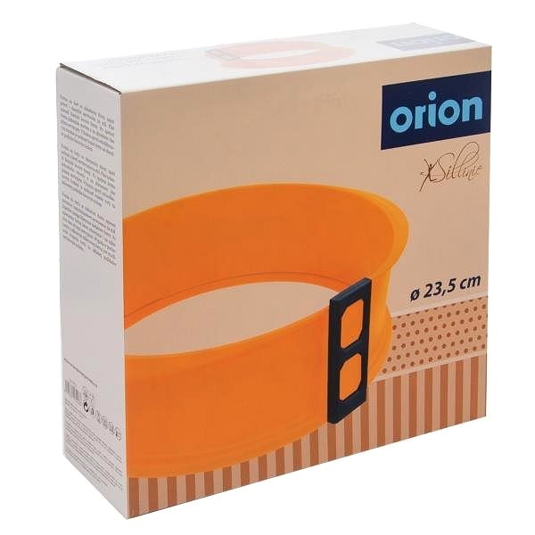 Springform Orion Kuchenform aus Silikon/Glas - orange Verpackung/Box