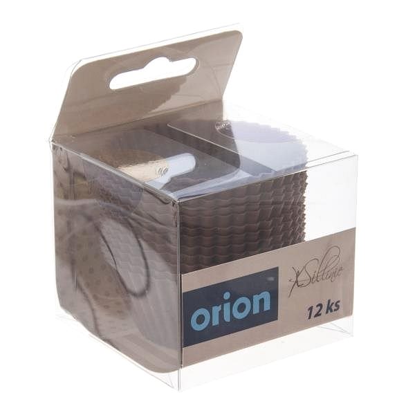 Forma na pečenie Orion Forma silikón košíček Muffiny 12 ks hnedá Obal/škatuľka