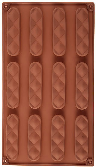 Baking Mould ORION Stick mould 12 brown silicone ...