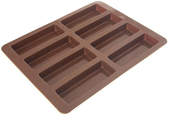 Baking Mould ORION Muesli bar mould 8 brown silicone ...