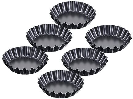 Baking Mould ORION TARTLETS Metal Cake Tin diam. 11cm 6 pcs ...