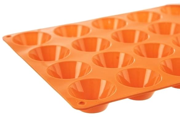 Forma na pečenie Orion Forma silikón muffiny malé 20 oranžová Vlastnosti/technológia
