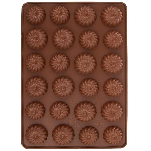 Baking Mould Orion Silicone Wreath Mould 24 Small Brown Back page