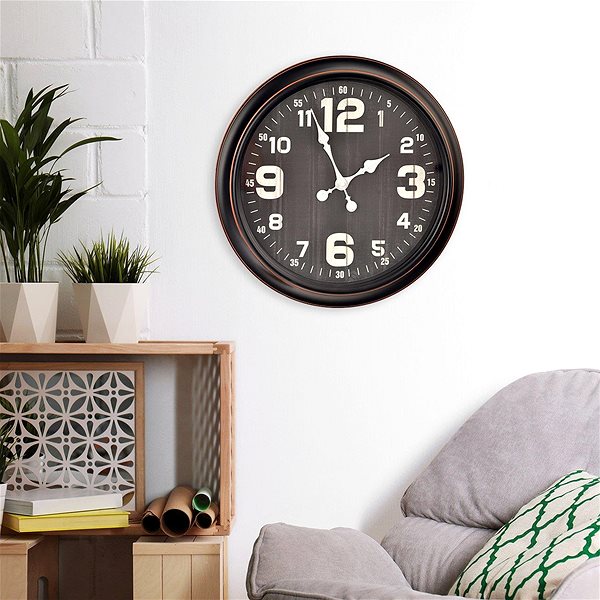 Wall Clock ORION Wall clock diameter 40,5 cm black ...