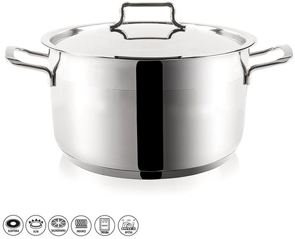 Pot ANETT Stainless-steel Pot with Lid 9.5l Screen