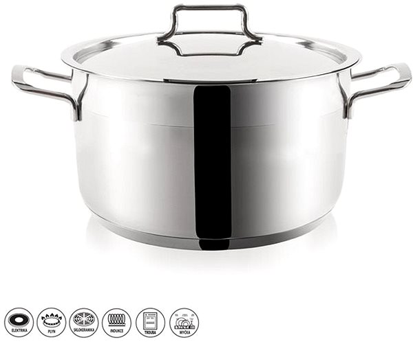 Pot ANETT Stainless-steel Pot with Lid,  8.2l Screen