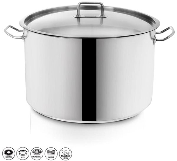Pot Orion STOCK 30l Stainless Steel, Lid Screen
