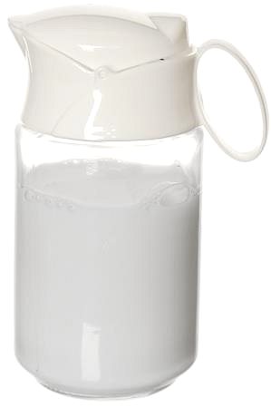 Kanvička na mlieko ORION Mliekovka sklo + viečko UH Lily 0,24 l ...