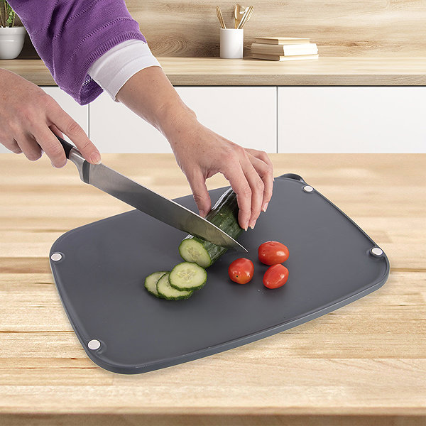 Schneidebrett Orion Schneidebrett UH, rutschfest ELA 37,3 × 25 cm grau Lifestyle