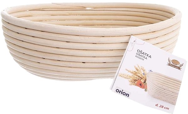 Ošatka na chlieb ORION ratan oválný 28 × 22 × 9 cm ...