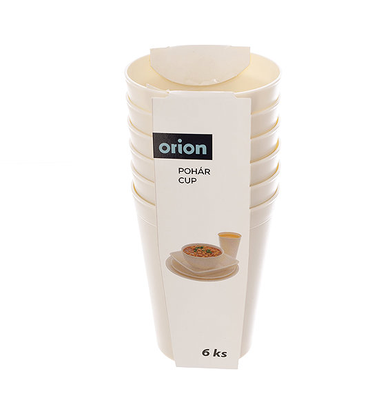 Trinkbecher ORION Becher SANDY 0,3 l 6 Stk. cremefarben Kunststoff ...