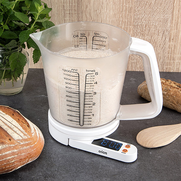 Küchenwaage Orion Waage Küchenwaage digit. UH 5 kg mit Messschale 1,2 l ...