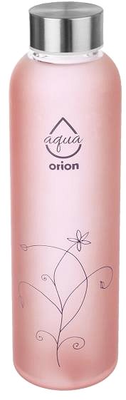 Fľaša na vodu Orion Fľaša sklo/nerez viečko 0,6 l Adela ...