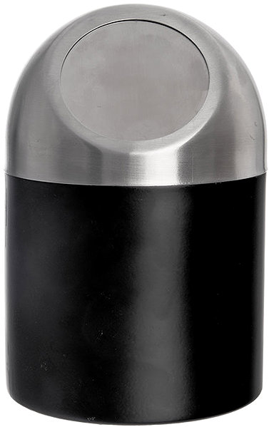 Rubbish Bin Orion Stainless steel basket BLACK 1,2 l ...
