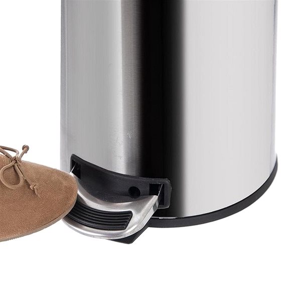 Rubbish Bin Stainless steel/UH Waste Bin with Pedal, 12l Features/technology