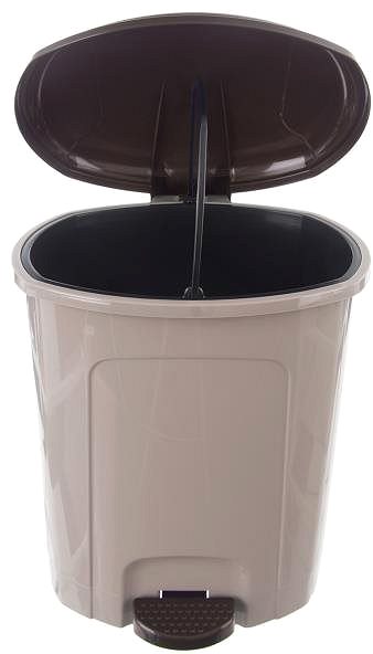Odpadkový kôš Orion Plastový odpadkový kôš s pedálom 11,5 l kávovo hnedý Screen