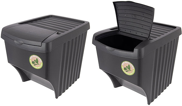 Mülleimer ORION Mülleimer 3 × 22 l schwarz UH ...