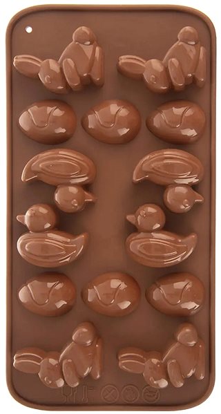 Baking Mould Orion Easter 14 brown silicone mould ...