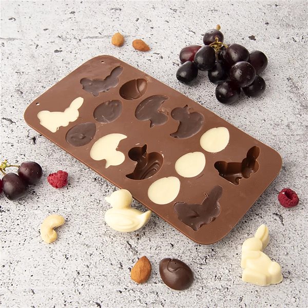Baking Mould Orion Easter 14 brown silicone mould ...