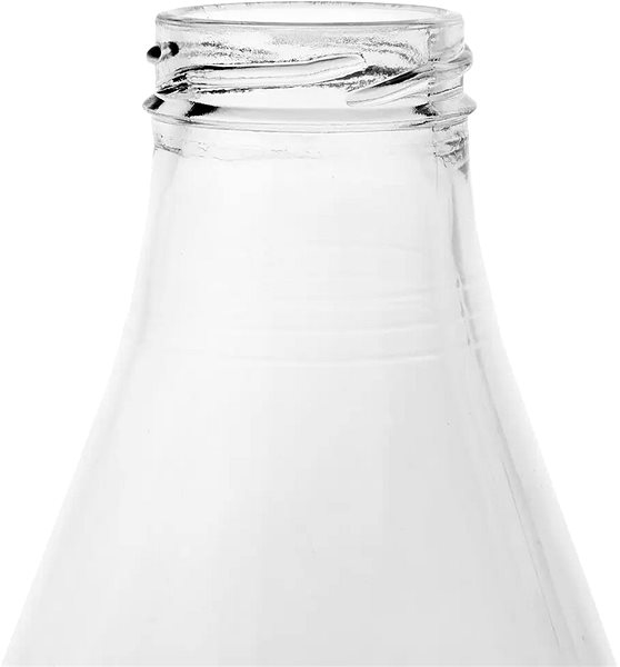 Fľaša na vodu ORION Fľaša na mlieko s viečkom 1 l, sklo/kov ...