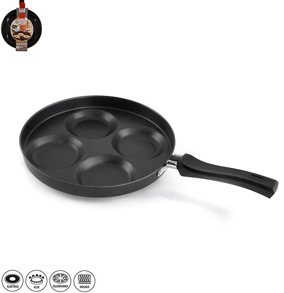 Pan ORION Non-stick Surface Pan 25cm Bull's Eyes (Fried Eggs) Features/technology