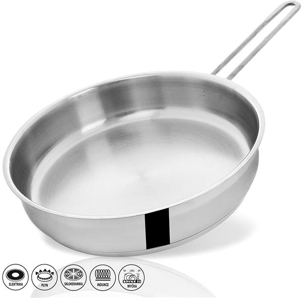 Pan Pan ANETT Stainless-steel Pan with a Diameter of 26cm Features/technology