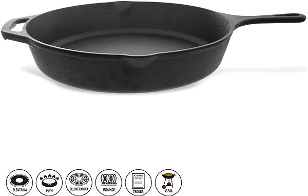 Pan Orion Frying Pan cast iron 30cm Features/technology