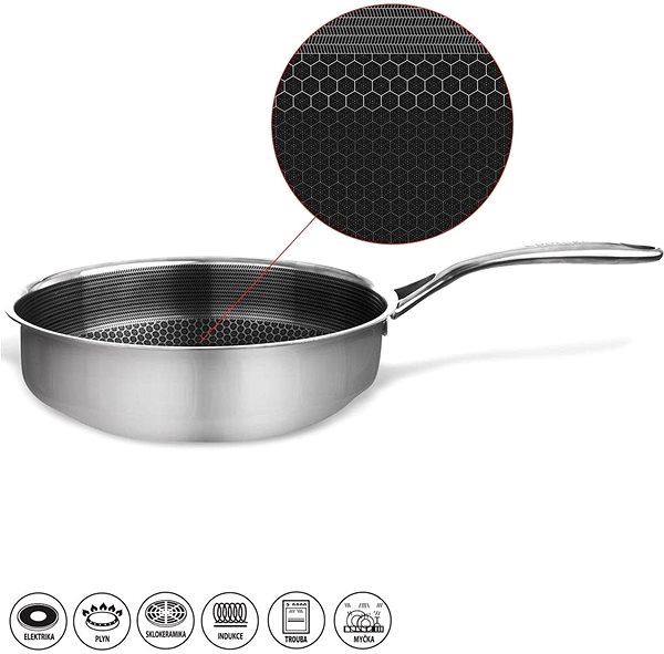 Pan ORION Frying Pan COOKCELL Non-stick Surface 3 Layers diam. 26x7.2cm Features/technology