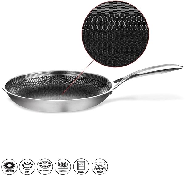 Pan ORION Frying Pan COOKCELL Non-stick Surface 3 Layers diam. 28x4.5cm Features/technology