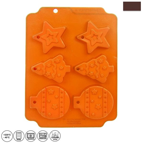 Baking Mould Silicone Mould CHRISTMAS 6 Brown Features/technology