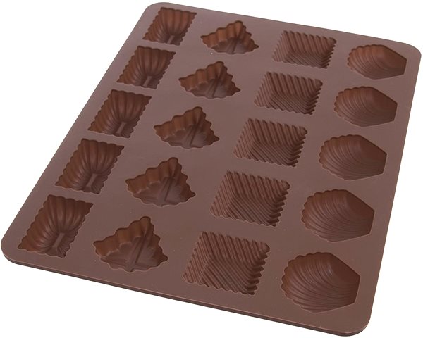 Baking Mould Madeleines Mix Silicone Mould 20 BROWN ...